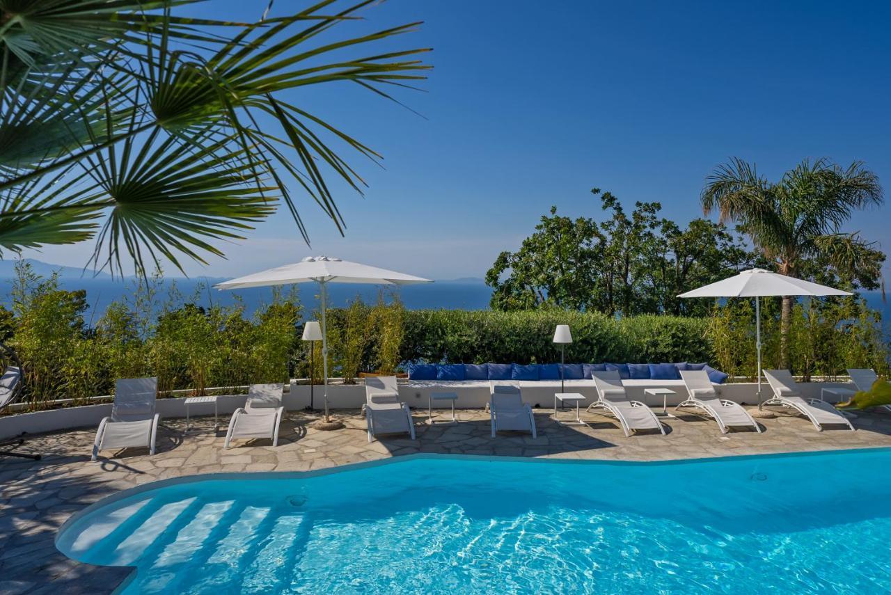 Capri Blue Luxury Villa Le Tre Monelle Anacapri  Eksteriør billede